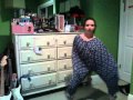 Weird girl dancing.